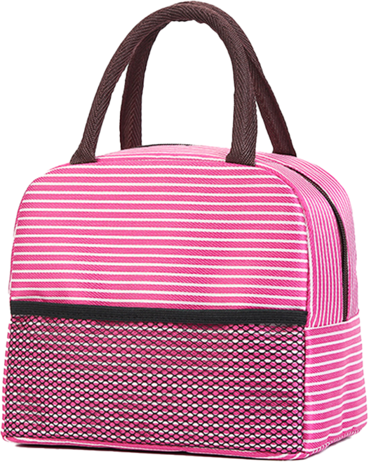 탑피아 심플 보온보냉가방, 로즈, 1개