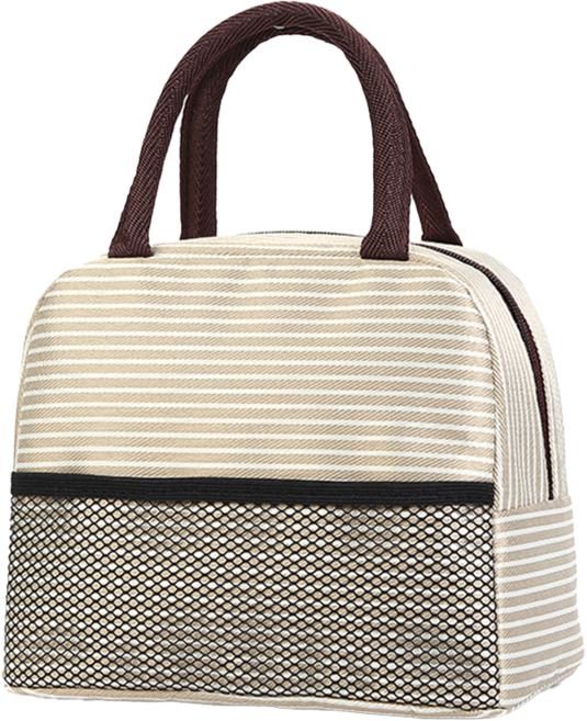 탑피아 심플 보온보냉가방, 베이지, 1개