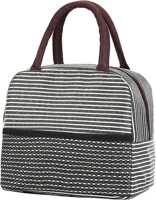 탑피아 심플 보온보냉가방, 블랙, 1개