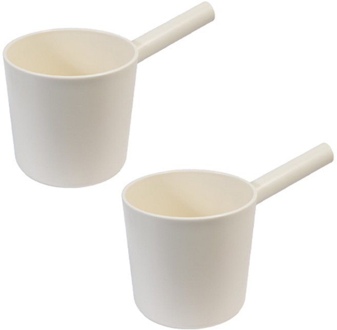 히키스 욕실 주방 물청소 다용도 손잡이 물바가지 1.2L, 2개