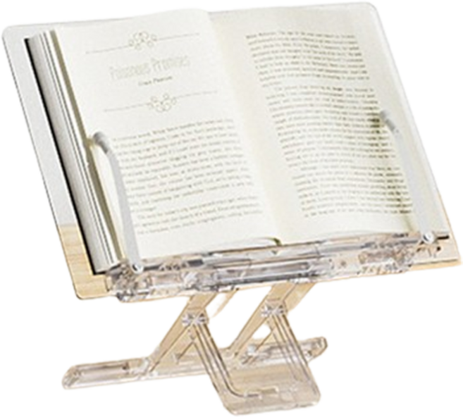 푸트로랩 아크릴 데스크탑 책 스탠드 독서대 3mm, 투명