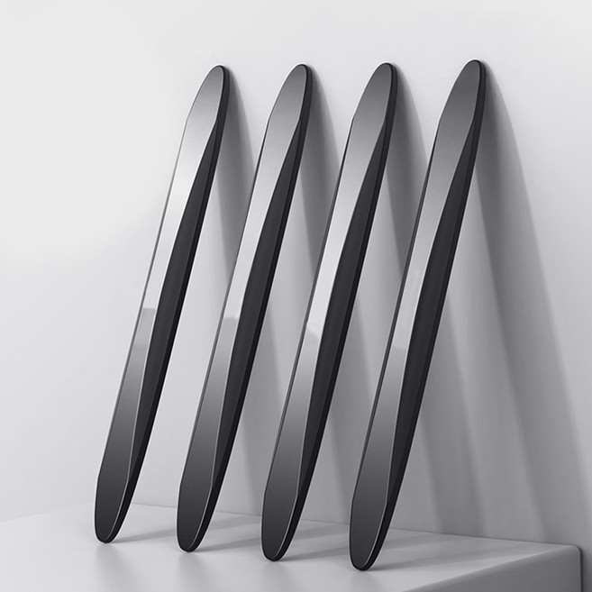 씨티알 차량용 범퍼 곡면 도어가드 쿠션형, 블랙, 4개