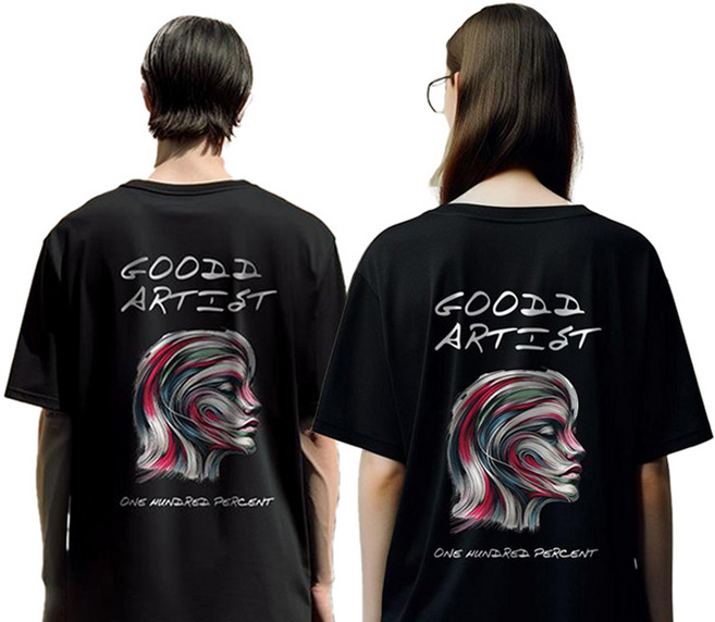 원헌드레드퍼센트 GOODD 자아 세미오버 통기성 반팔 티셔츠