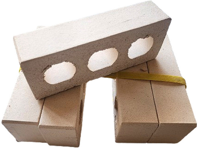 위드블럭 황토벽돌 구운 모던벽돌, 화이트 크림, 5개