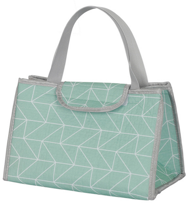 미소로운 가벼운 도시락가방, 체크블루, 1개