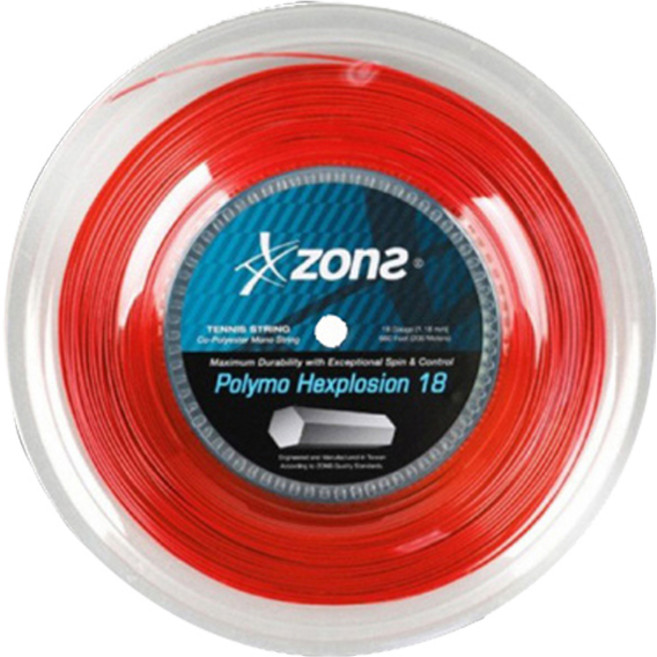 존스 헥스플로전 18 육각 테니스 스트링, 1개