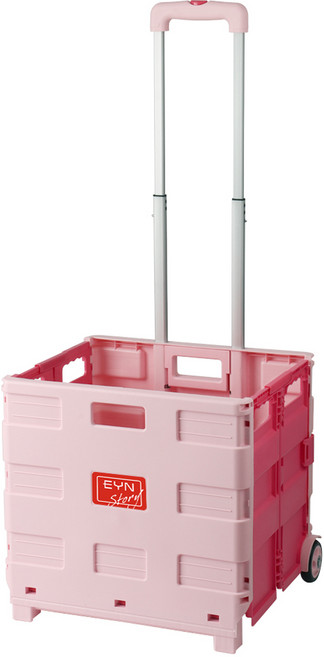 이와이엔스토리 접이식 2륜카트, 로즈레드, 1단, 1개