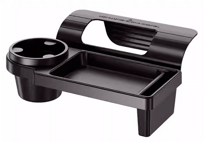 씨티알 창문 틈새 수납 거치 차량용 컵홀더 3단 멀티 트레이 SC-DP, 블랙, 1개