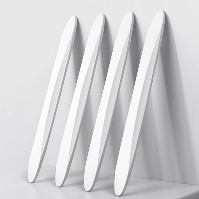 씨티알 차량용 범퍼 곡면 도어가드 쿠션형, 화이트, 4개