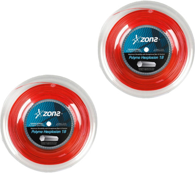 존스 헥스플로전 18 육각 테니스 스트링, 2개