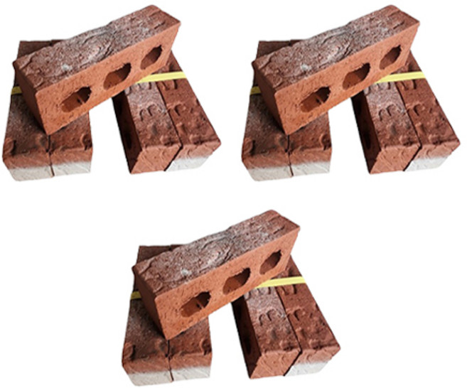 위드블럭 DIY 구운 황토 고벽돌, 홍고, 15개