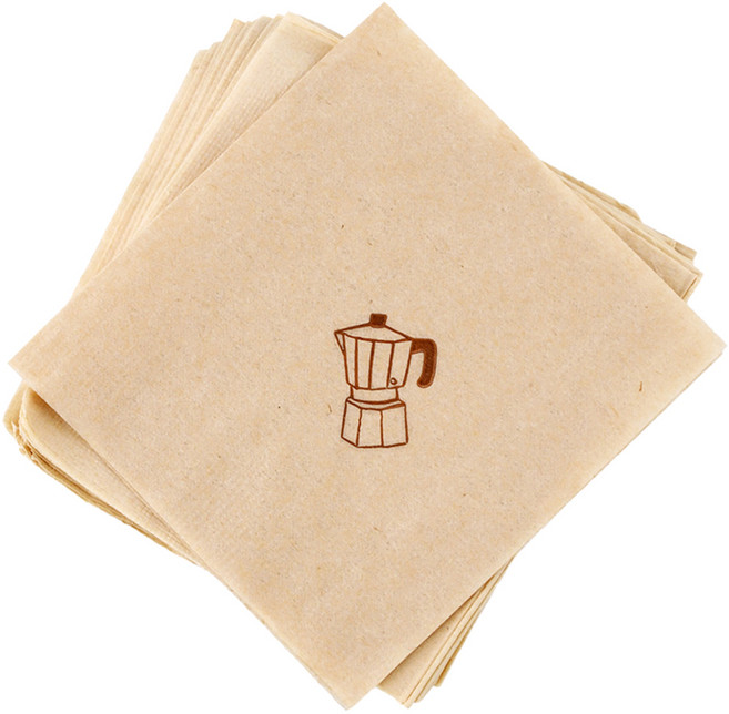 TOGO PACK 摩卡壺雞尾酒餐巾, 800入, 1個, 棕色