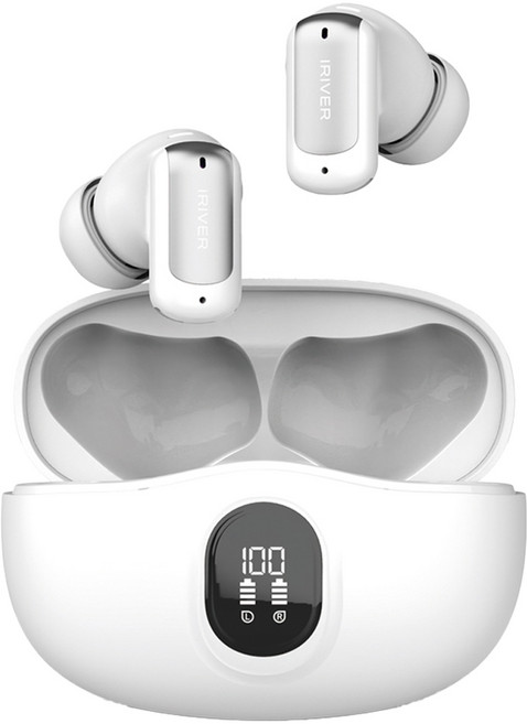 아이리버 TONE 노이즈캔슬링 블루투스 무선 이어폰 IHBT-TP50 화이트 6시간