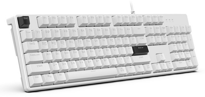 한성컴퓨터 게이밍 유선 기계식 키보드, 적축, GK204, 화이트