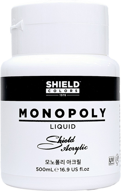쉴드 모노폴리 점보 아크릴 600 화이트, 500ml, 1색
