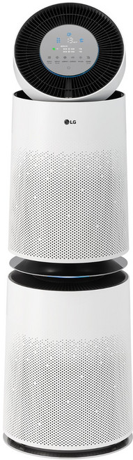 LG전자 퓨리케어 360도 오브제컬렉션 플러스 공기청정기 100㎡ 방문설치, AS305DWWA, 크리미스노우