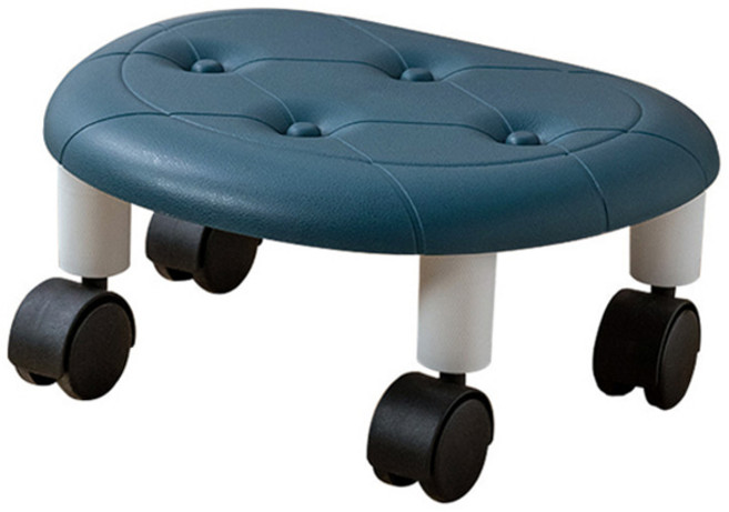 히키스 바닥청소 짐운반 이동 회전의자, 1개, 블루