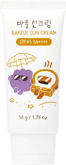 FRANKLIIN 브레드이발소 아기 바를 선크림 SPF45 PA++++, 1개, 50ml - 쿠팡
