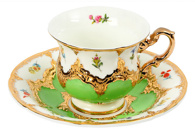 치어풀 아델 1인 커피잔세트, 1세트, 그린