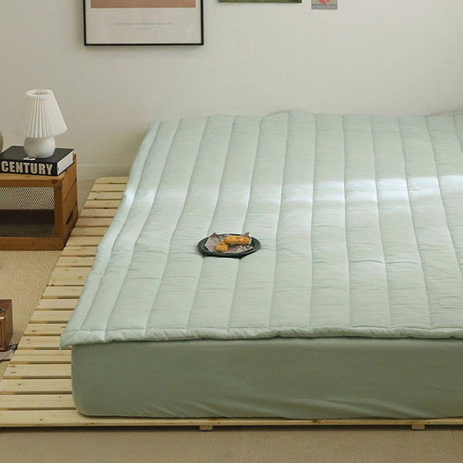 플로라침구 데일리 세미마이크로 밴딩 패드, 민트