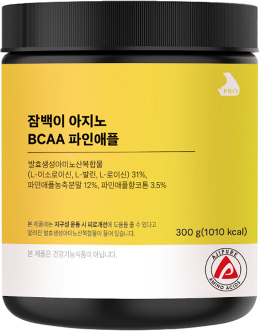 잠백이 아지노 BCAA 파인애플, 1개, 300g