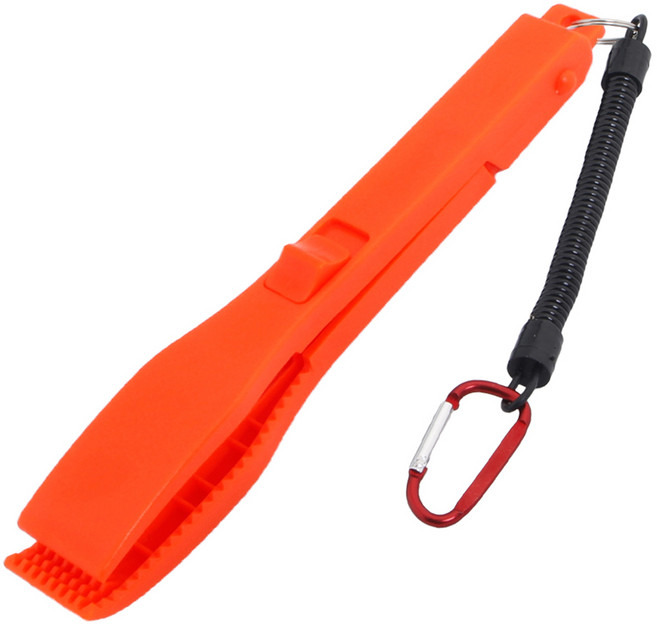 피싱그립 논슬립 원터치 고기집게, 레드, 1개