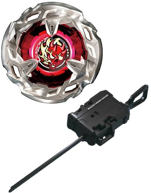 베이블레이드 BX-02 스타터 헬즈 사이드 4-60T 배틀팽이 세트, 혼합색상, 1개