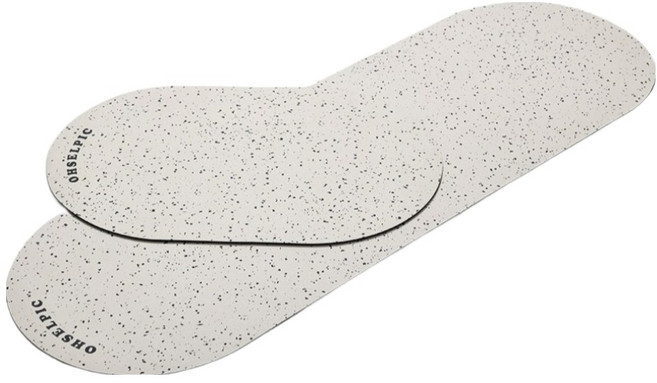 오셀픽 오브제 빨아쓰는 규조토 발매트 2종 세트, 크림