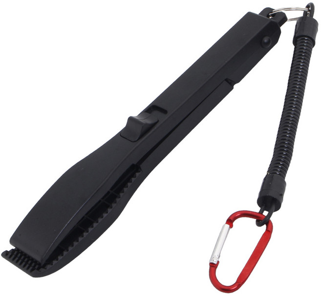 피싱그립 논슬립 원터치 고기집게, 블랙, 1개