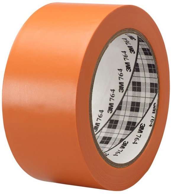 쓰리엠 바닥 라인 764 테이프 오렌지 50.8mm x 32.9m, 1개