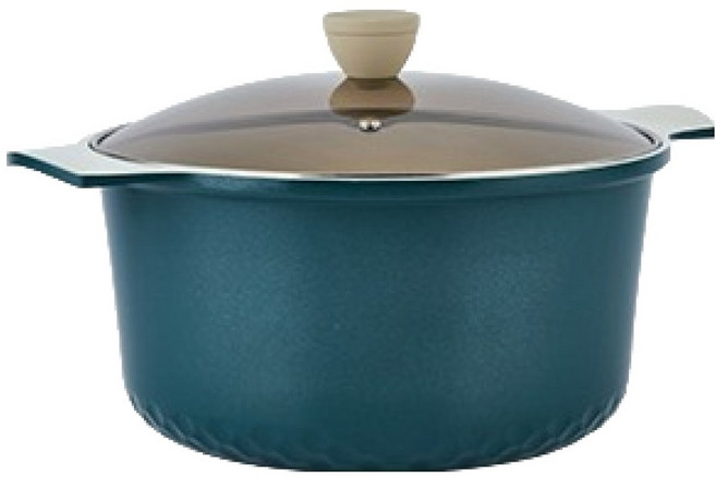 쉐프웨이 인덕션 IH 하이브 곰솥냄비, 28cm, 블루그린, 1개