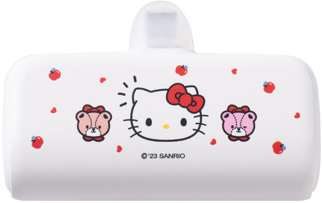 산리오 캐릭터즈 도킹형 보조배터리 타입C, 큐트 헬로키티, HY 21700