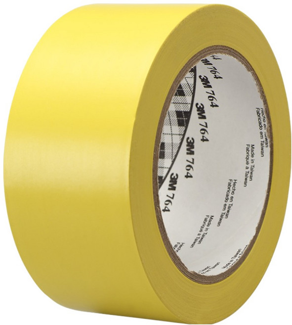 쓰리엠 바닥 라인 764 테이프 노랑 50.8mm x 32.9m, 1개