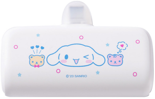 산리오 캐릭터즈 도킹형 보조배터리 타입C, 큐트 시나모롤, HY 21700