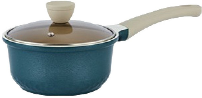 쉐프웨이 인덕션 IH 하이브 편수냄비, 블루그린, 1개, 18cm