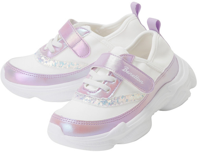 베네통키즈 여아용 블링 네오프렌 운동화