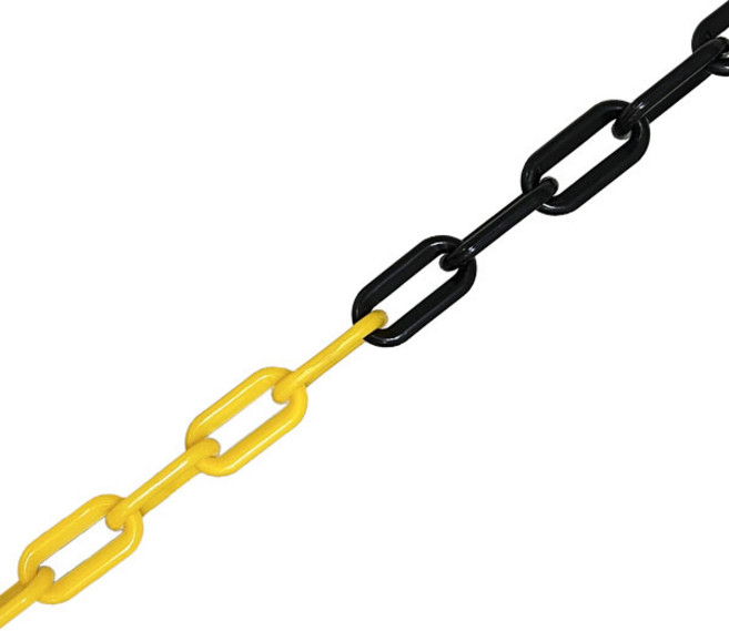 TIS 플라스틱 안전 롤 체인 검정 + 노랑, 1개