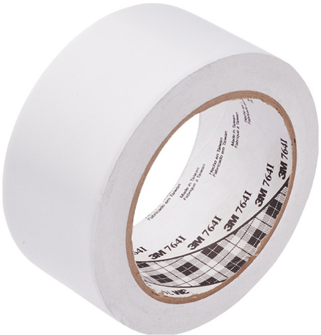 쓰리엠 바닥 라인 764 테이프 백색 50.8mm x 32.9m, 1개