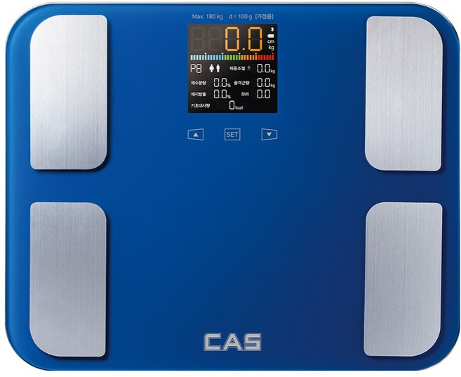카스 스마트 인바디 블루투스 체지방 체중계, BFA-S8, 블루, 1개