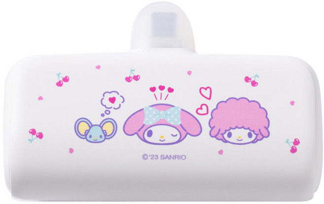 산리오 캐릭터즈 도킹형 보조배터리 타입C, 큐트 마이멜로디, HY 21700