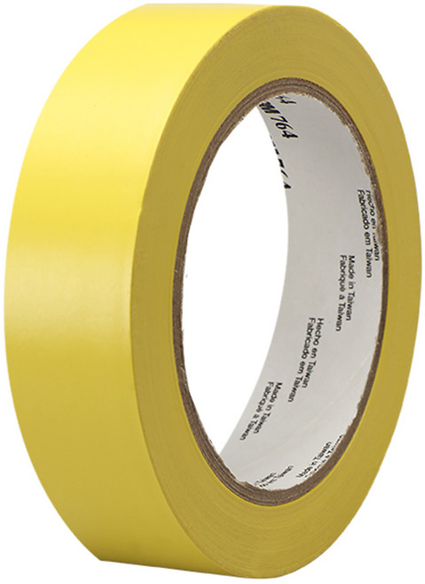 쓰리엠 바닥 라인 764 테이프 노랑 25.4mm x 32.9m, 1개
