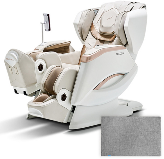 바디프랜드 팔콘i 안마의자 + 러그 세트 방문설치, BFK-6000, 웜그레이지(안마의자), 랜덤발송(러그)