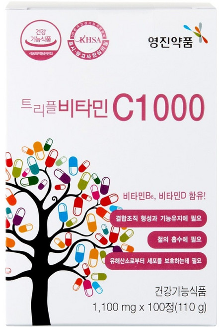 영진약품 비타민D B 복합 트리플 비타민 C1000, 100정, 1개