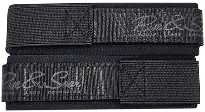 하울프 레이스앤룹 복싱 글러브 컨버터 레이스 업 스트랩, 블랙 + 블랙, 1세트