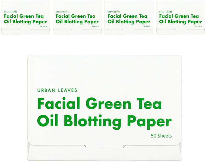 어반리브즈 녹차 기름종이, 5개, 50개입