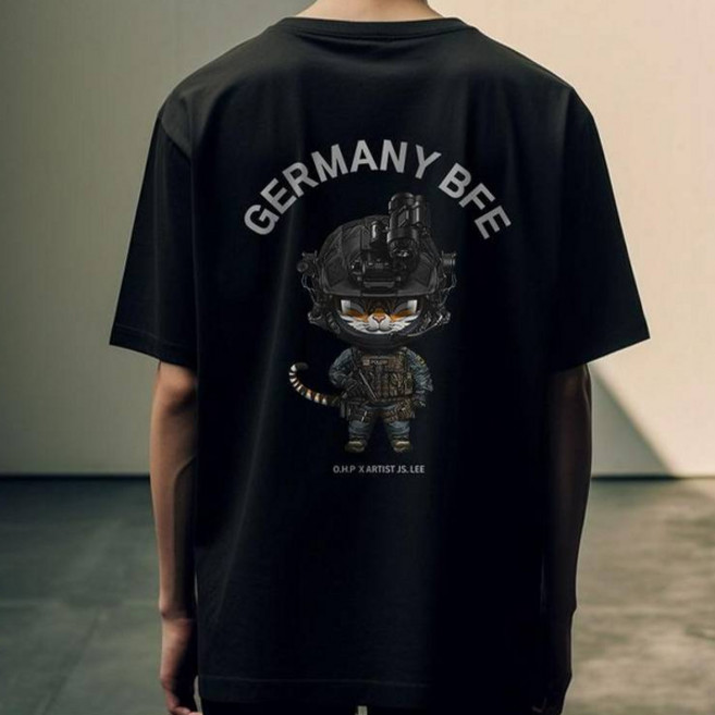 원헌드레드퍼센트 JS.LEE b독일BFE 포스타이거 통기성 세미오버 반팔 티셔츠