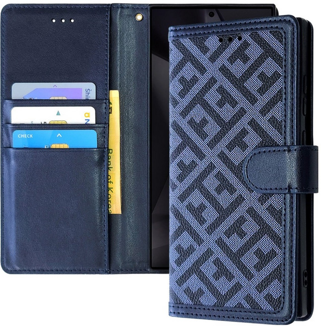 워너프 패턴 피렌체 백포켓 다이어리 휴대폰 케이스