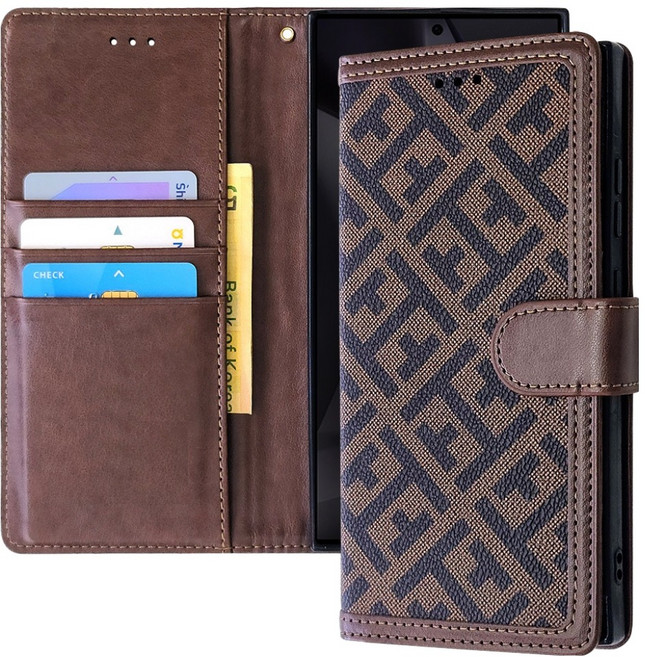 워너프 패턴 피렌체 백포켓 다이어리 휴대폰 케이스