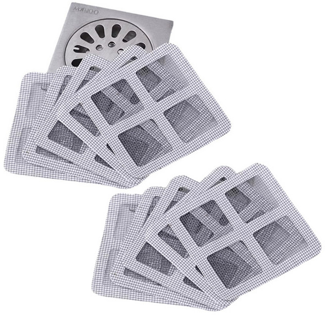 메종벨 배수구 사각 거름망 10p, 그레이