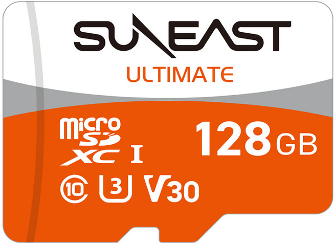 선이스트 얼티메이트 프로 오렌지 V30 마이크로SD, 128GB, 1개